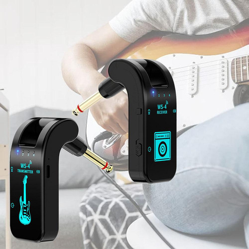 Sistemas De Guitarra Inalámbricos 2,4g, Transmisores Negro