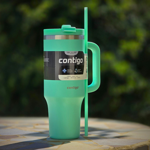 Contigo Jarra Térmica 1.180ml C/manija Y Sorbete Verde Claro