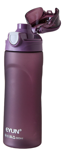 Botella De Agua Deportiva Plastica Apollo Violet 600ml