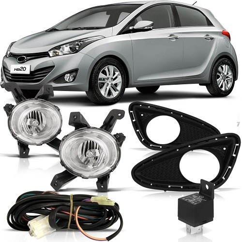 Kit Farol De Milha Auxiliar Hyundai Hb20 2012 2013 2014