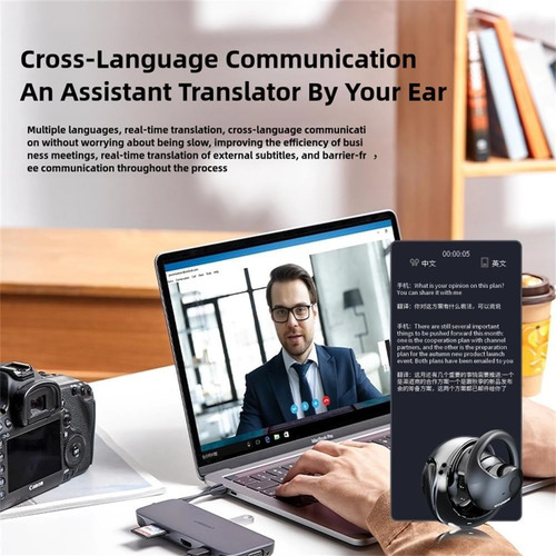 Traductor De Idiomas, Auriculares T26 Pro, Admite Más De