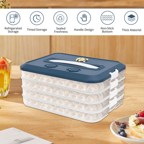 Caja De Almacenamiento De Albóndigas Con Tapa