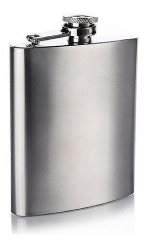 Cantil Bolso Inox Garrafa Armazena Bebida 210ml Viagem Vodca