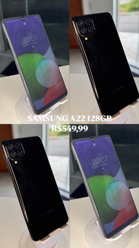 Samsung Galaxy A22 128 Gb Preto 4 Gb Ram Preto (Usado)