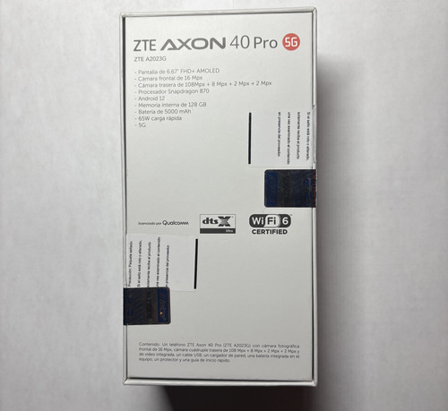 Celular Zte Axon 40 Pro 128 Gb Negro 8 Gb Ram Negro (Usado)