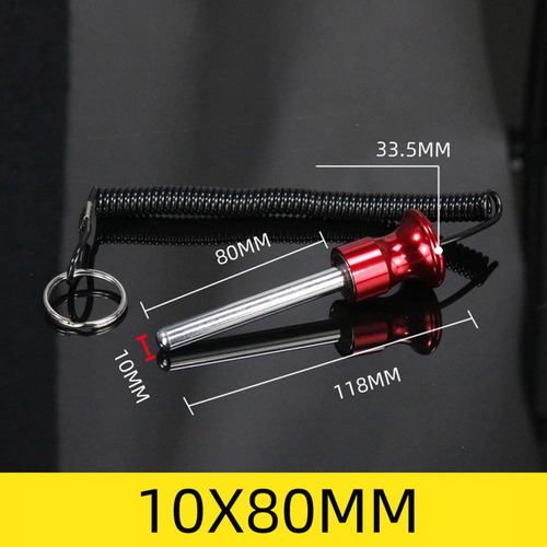 5 Ejercicio De Cable De Bloqueo De Pasador De 10x80mm Rojo