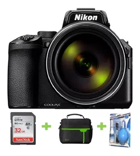Camara Nikon Coolpix P950 16mp 83x Wi-fi +32gb+bolso+kit