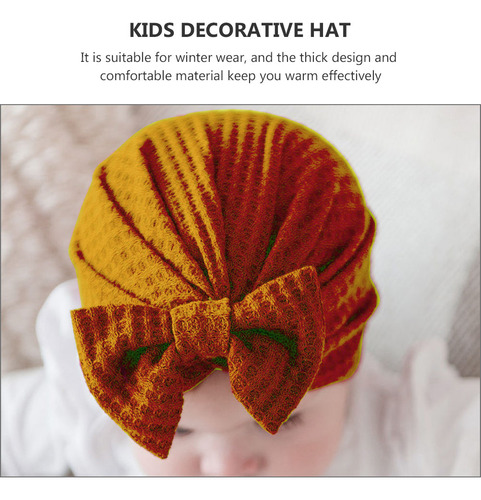 Gorro De Invierno Para Niños, Cálido, Tejido Con Lazo Elásti