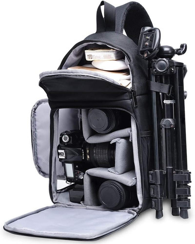 Imagen 1 de 9 de Mochila Para Camara Reflex Nikon Canon Sony Tripode Lente