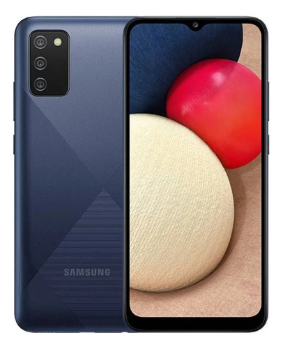 Celular Samsung Galaxy A02s Sm-a025m 64gb 4mb Ram Accesorios Azul Marino (Usado)