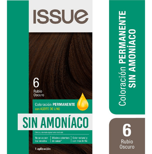 Issue Kit Tintura Sin Amoníaco Tono 6 rubio oscuro