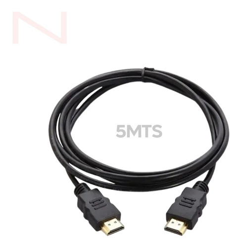 Imagen 1 de 5 de Cable Hdmi 1.4 1080p Full Hd 5mts