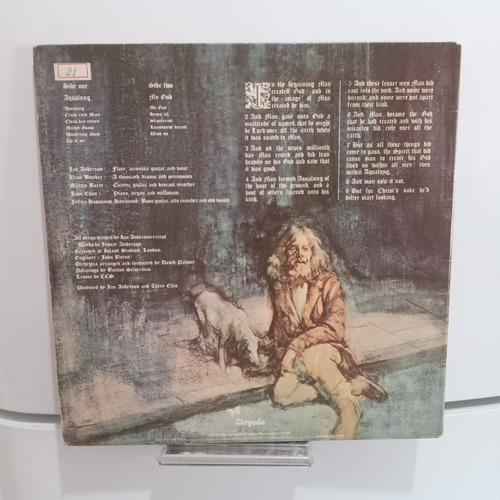 Lp Jethro Tull Aqualung Nacional Usado Gatefold
