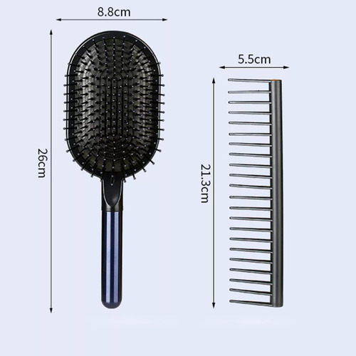 Set Cepillo Paleta + Peineta Desenredante Anti-frizz