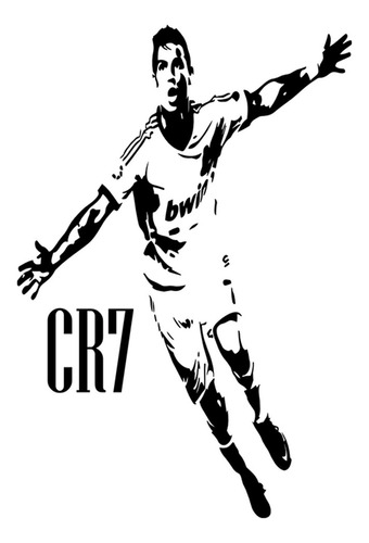 Vinilo Decorativo Futbolista Cr7