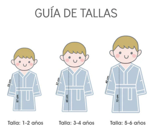 Bata De Niño Y Niña Suave. Talla 1 A 6. Varios Diseños.