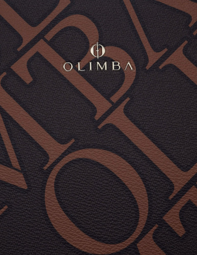 Bolsa Tote 9753 Olimba Grande Para Mujer Para Laptop 9753 Marrón Lisa Oro