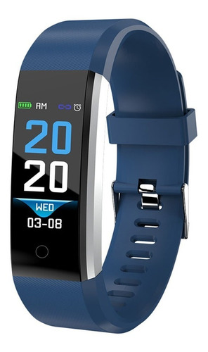 Reloj Inteligente Smartwatch 115 Bluetooth Android Ios Azul