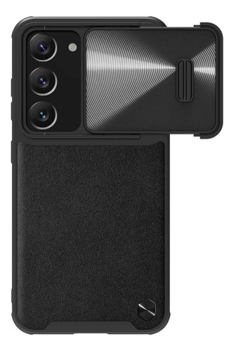 Capa Case Nillkin Camshield Leather S Galaxy S23 Plus (6.6) Cor Preto