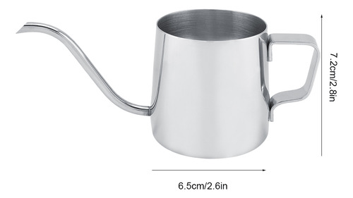 Cafeteira 250ml De Aço Inoxidável Gooseneck Narrow Spout Dri