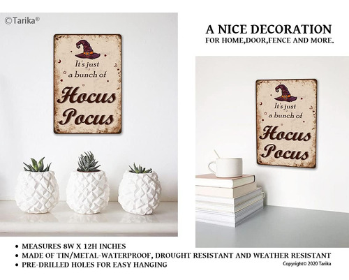 Cartel De Hierro Con Texto En Inglés It's Just A Bunch Of H