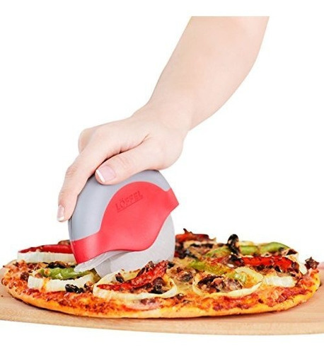 Loffel Pizza Cutter Wheel Slicer Calidad Alimenticia Heavy