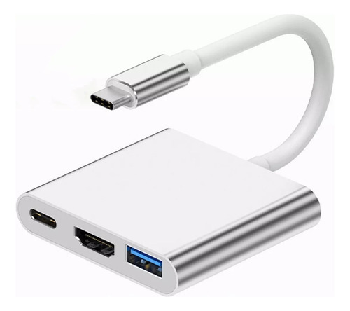 3 En 1 Usb Hub Adaptador - Tipo C A Hdmi Para Macbook iPad