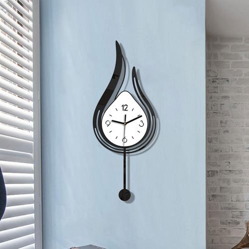 Regalos De Reloj De Pared Ornamento Acrílico No Marco Negro