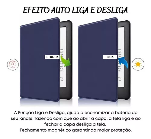 Funda para Kindle de 11ª generación de  de 6 pulgadas [versión 2022,  modelo: C2V2L3]-Smart Auto Sleep/Wake, funda de piel sintética con patrón