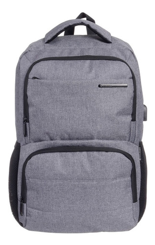 Imagen 4 de 9 de Mochila Portanotebook Unicross Usb Grande Unisex Urbana 5 Pp
