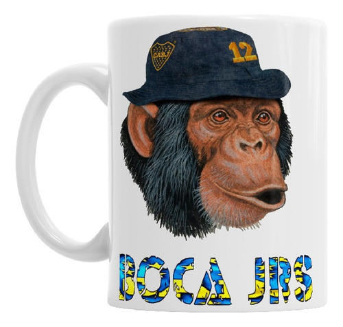 Taza De Cerámica Boca Juniors Mono 12