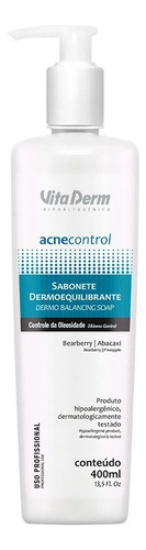 Vita Derm Acne Control Sabonete Dermo Equilibrante 400ml Tipo de pele Oleosa