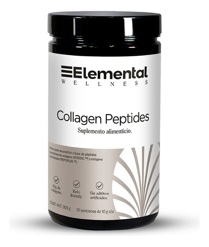 Collagen Peptides | Colágeno 30 Porciones De 10g C/u | 300g