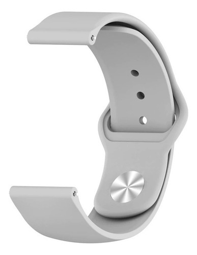 Correa 22mm Deportiva Lisa Ligera Para Suunto 9 Peak Gris 2.2 Cm