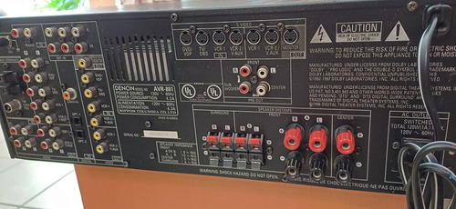 Amplificador Denon 105w Avr-881 Dolby Digital Dts 7.1 Phono (Usado)