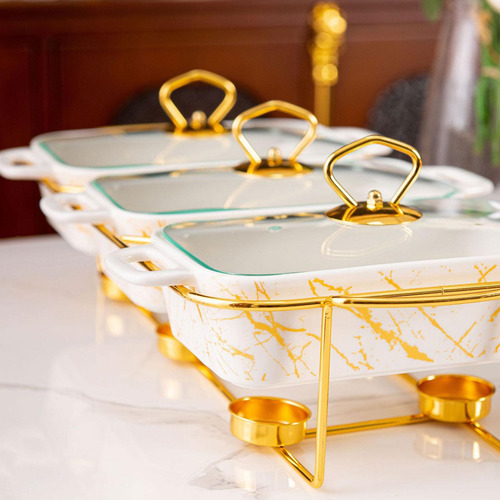 Plato De Roce Para Buffet Cacerola De Cerámica Set De