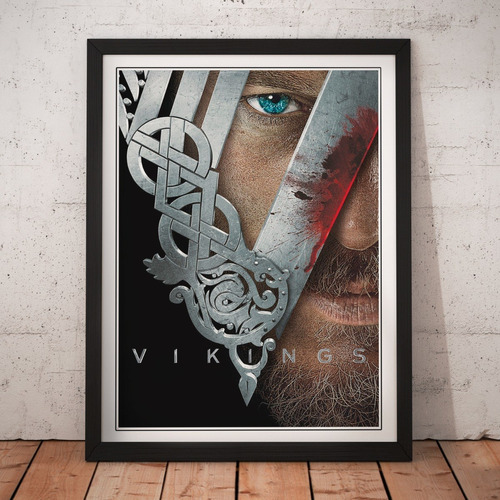 Cuadro Series - Vikingos - Tv Poster - 