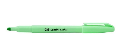 Caneta Marca Texto Lumini Pastel Verde Cis Novo | MercadoLivre