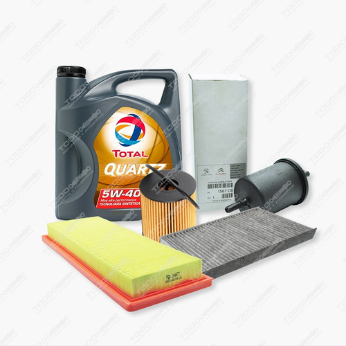 Kit 4 Filtros + Aceite Peugeot 308 - 408 Thp Original