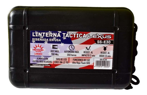 Imagen 5 de 8 de Linterna Tactica De Mano Led Camping Luz Potente 1200 Lumen