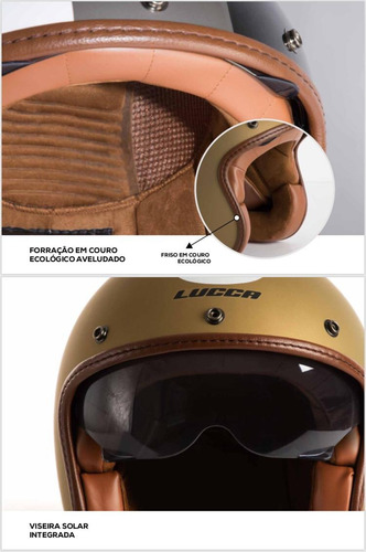 Capacete Lucca Sublime Red Lines Com 1 Viseira Solar Interna