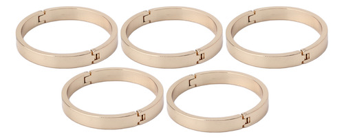 5 Anillos En Forma De O, Redondos, Con Cierre De Aleación De