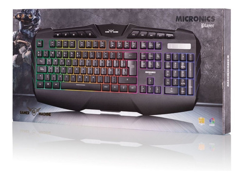 Teclado Gamer Player Micronics Teclas Impresas En Laser