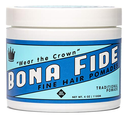 Bona Fide Pomade, Pomada Tradicional, 4 Oz