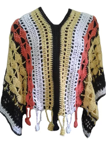 Poncho Hilo Mujer Amplio