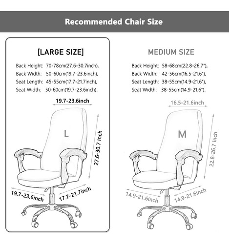 Funda Elástica Universal Para Silla De Oficina Grande