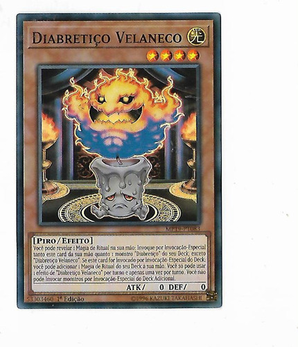 Yu-gi-oh Diabretiço Velaneco - Super Raro Frete Incluso