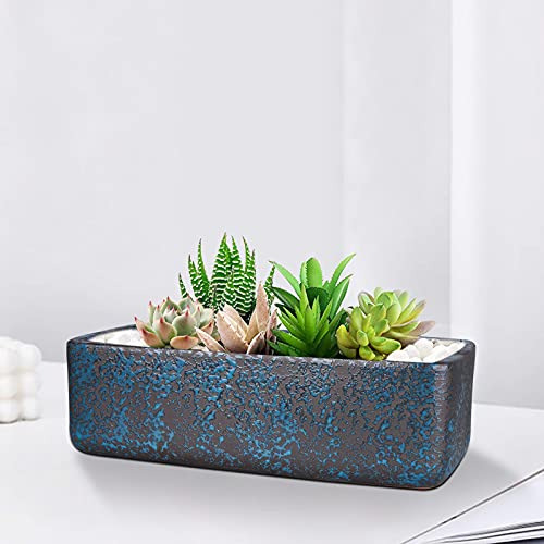 Maceta Rectangular Terracota Para Suculentas De 27.4 Cm, Hie