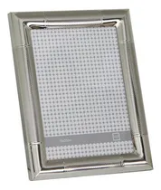 Comprar Portarretratos Marco Metal Borde Ancho Premium Foto 13x18cm Color Plateado