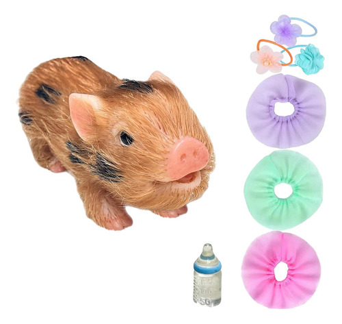 Reborn Piggy Doll Mini Piggy Toy Silicone Pig Doll Estilo E